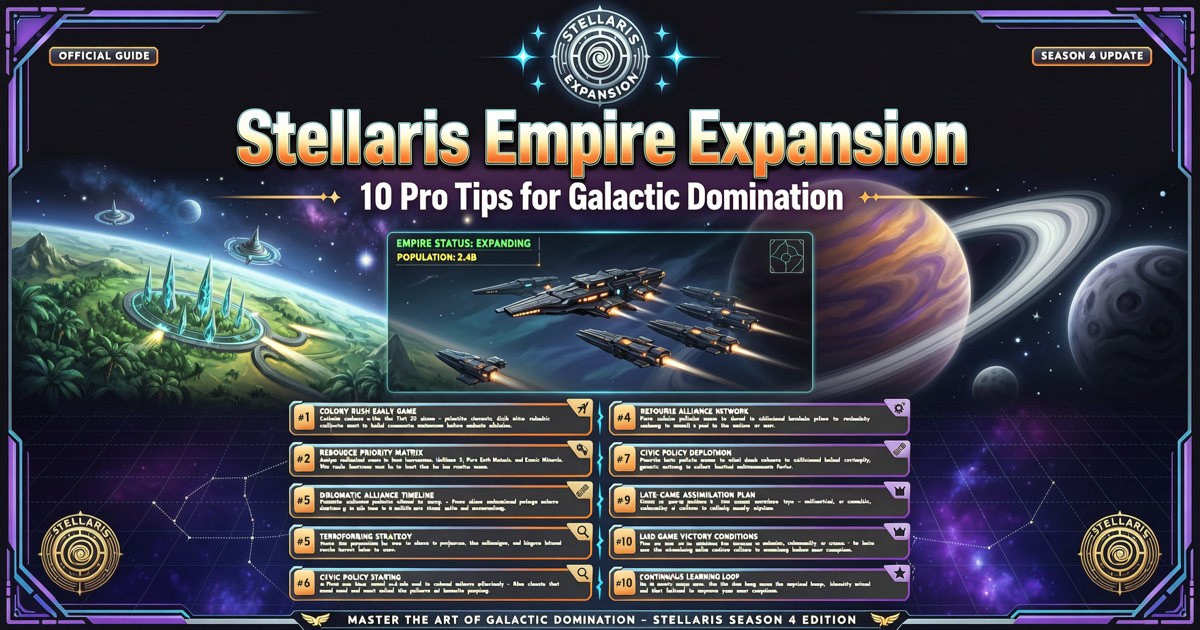 Stellaris Empire Expansion: 10 Pro Tips for Galactic Domination