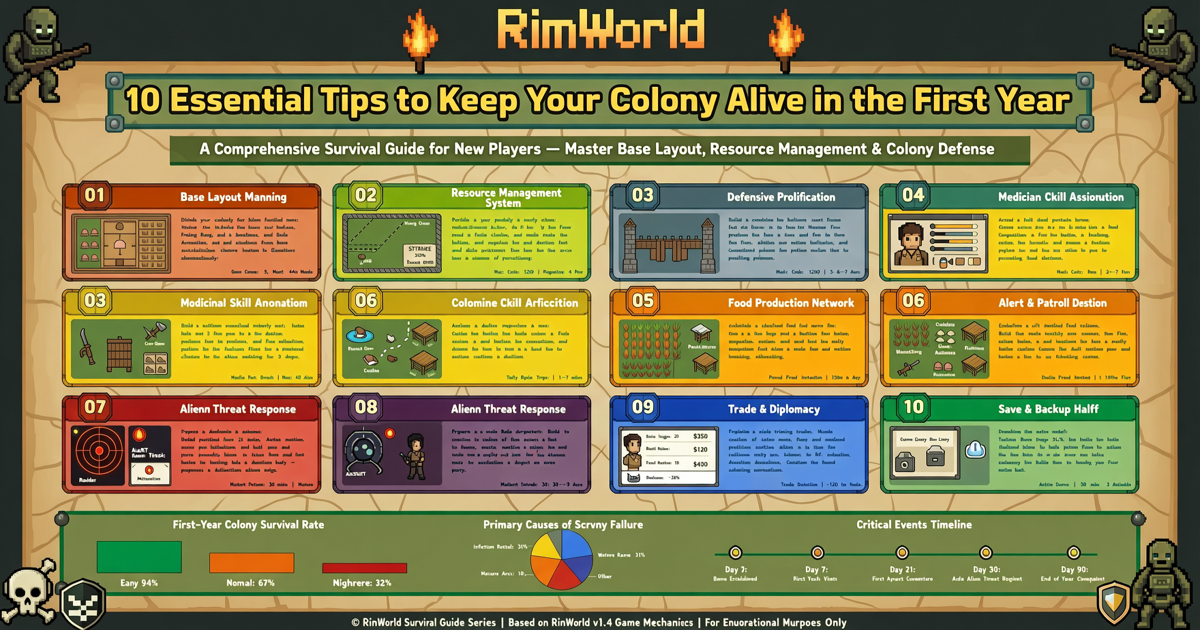 RimWorld: 10 Essential Tips to Keep Your Colony Alive in the First Year