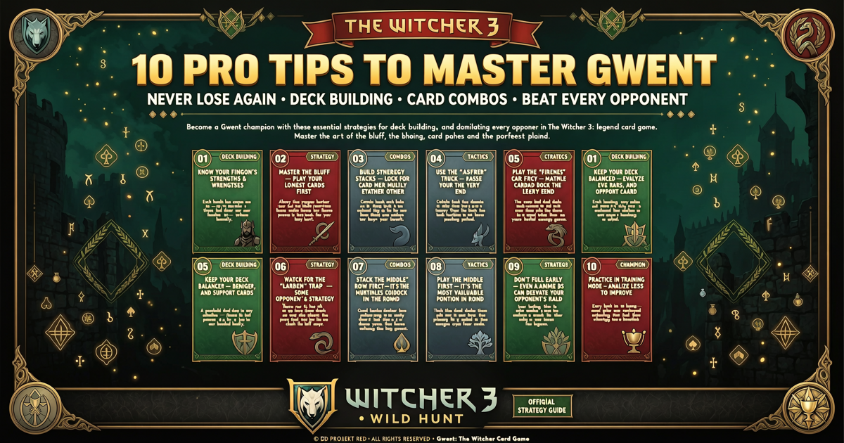 10 Pro Tips to Master Gwent in The Witcher 3 and Never Lose Again