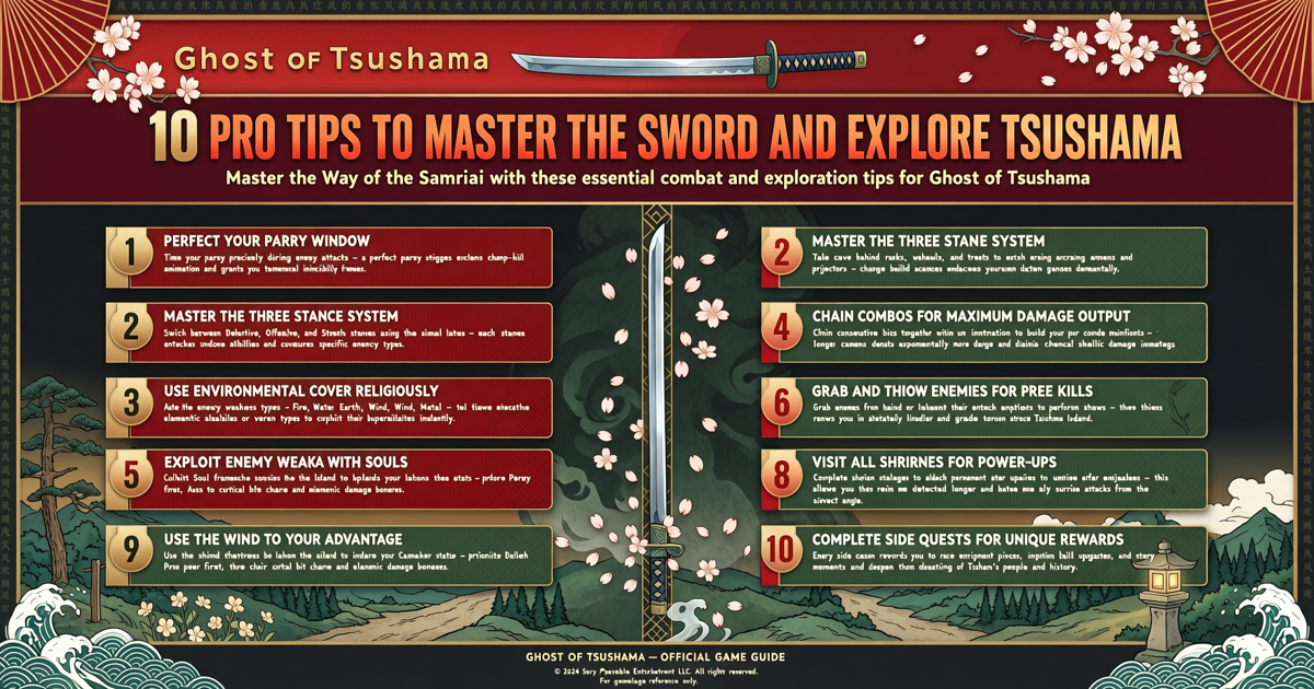 Ghost of Tsushima: 10 Pro Tips to Master the Sword and Explore Tsushima